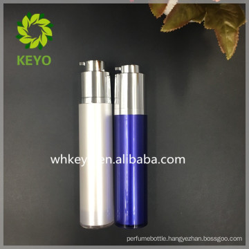 50ml Plastic Cosmetic Airless Vacuum Pump Bottle Rotary Purple Pearl White Acrylic Bottle